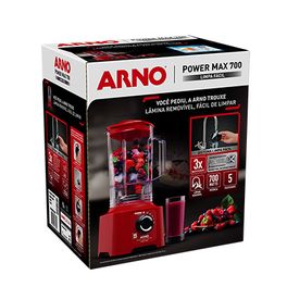 Liquidificador-Arno-Power-Max-700-Limpa-Facil-LN61-Vermelho