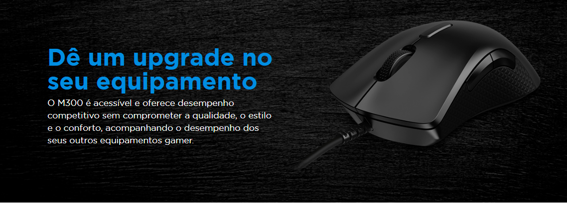 Mouse Gamer Lenovo Legion M300 USB 2.0 RGB 8 Botões 8000DPI, Preto -GY50X79384
