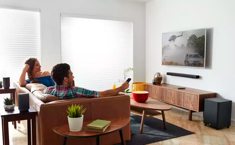 Soundbar JBL BAR 5.1 - 218W RMS, Bluetooth, SoundShift, Subwoofer sem Fio, Entrada HDMI/AUX/USB - Bivolt