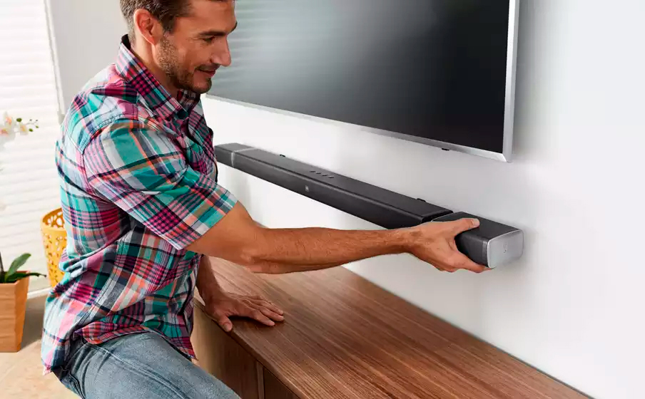 Soundbar JBL BAR 5.1 - 218W RMS, Bluetooth, SoundShift, Subwoofer sem Fio, Entrada HDMI/AUX/USB - Bivolt