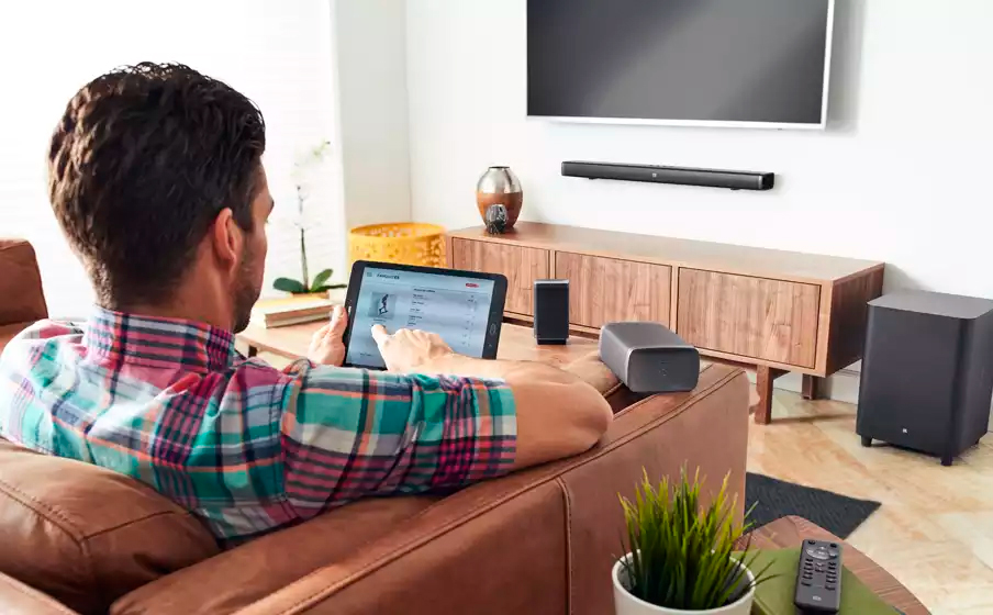 Soundbar JBL BAR 5.1 - 218W RMS, Bluetooth, SoundShift, Subwoofer sem Fio, Entrada HDMI/AUX/USB - Bivolt