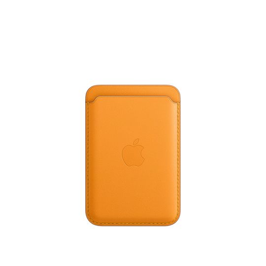 Carteira-para-iPhone-12-Apple-Couro-com-MagSafe-–-Papoula-Laranja