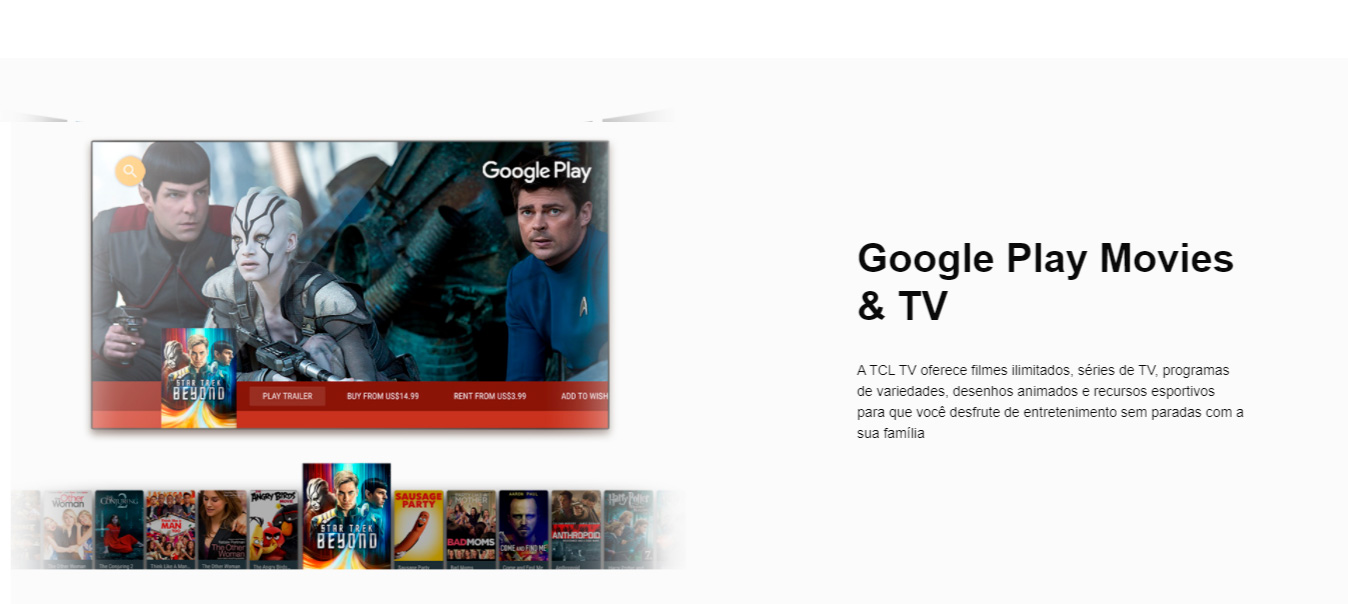 Smart TV 4K UHD LED 65 TCL 65P715 Android Wi-Fi - Bluetooth 3 HDMI 2 USB