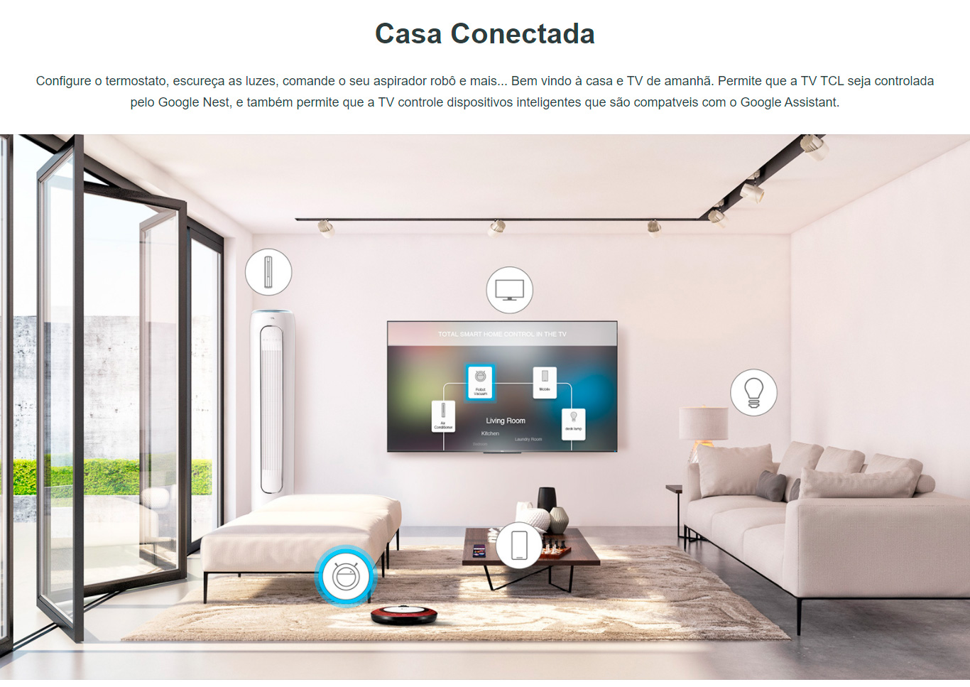 Smart TV 4K UHD LED 65 TCL 65P715 Android Wi-Fi - Bluetooth 3 HDMI 2 USB