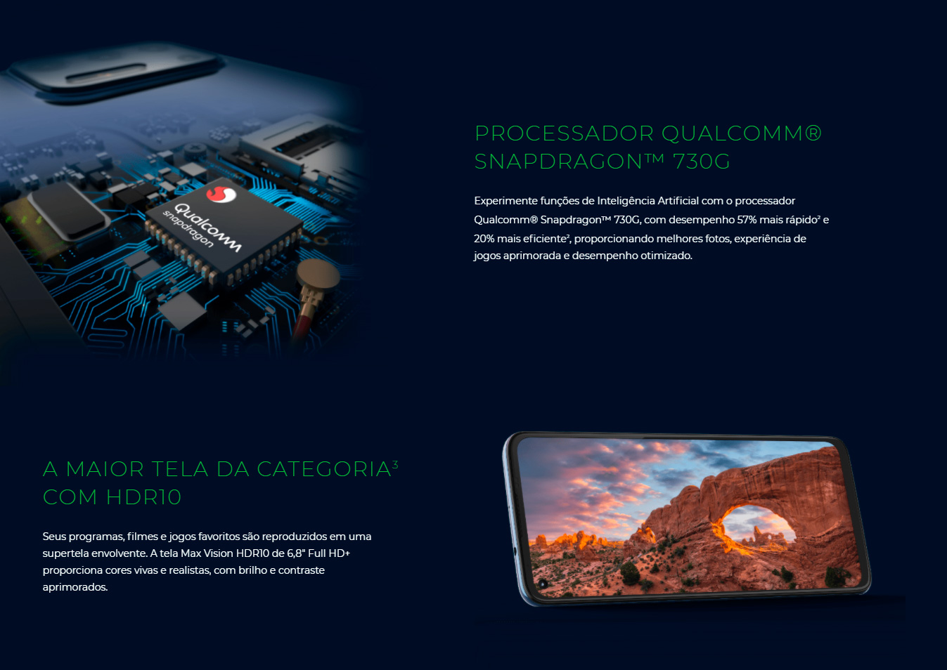 Smartphone Motorola G9 Plus 128GB 4GB RAM Tela 6,8 Câmera Quádrupla Traseira 64MP + 8MP + 2MP + 2MP Frontal de 16MP Bateria 5000mAh Ouro Rosê