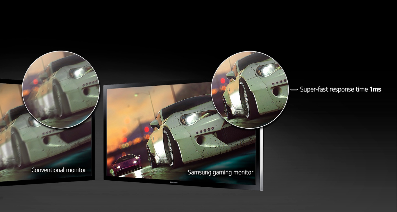 Monitor Gamer Samsung LED 27 Full HD HDMI 1ms - LS27E332HZXMZD