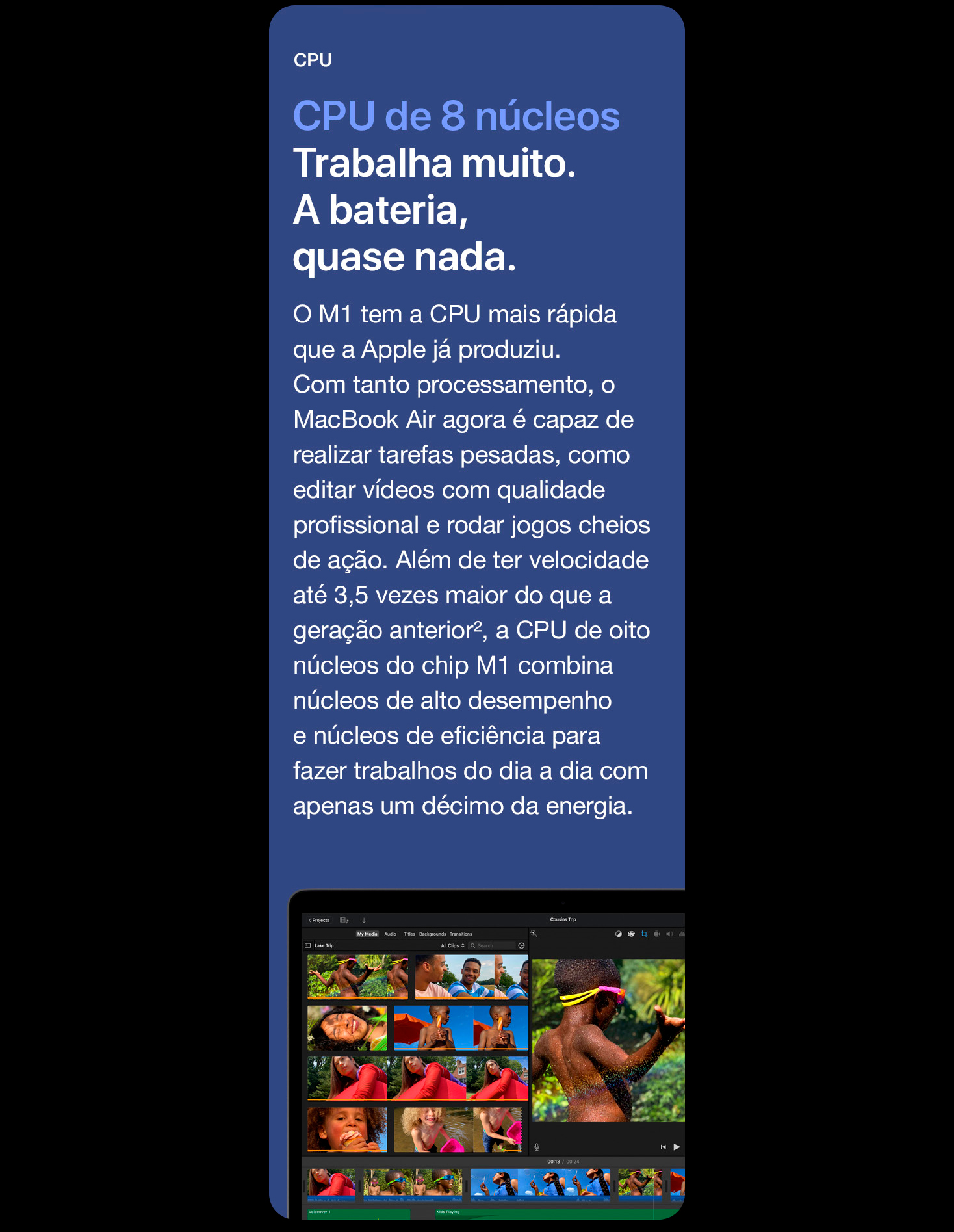 MacBook Air Apple M1 8GB 256GB SSD 13 macOS, Prata -MGN93BZ/A