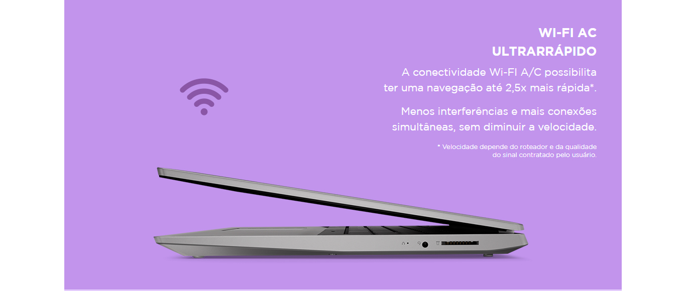 Notebook Lenovo Ultrafino Ideapad S145 Intel Core i3-8130U 4GB 1TB 15,6 HD Linux , Prata- 81XMS00000