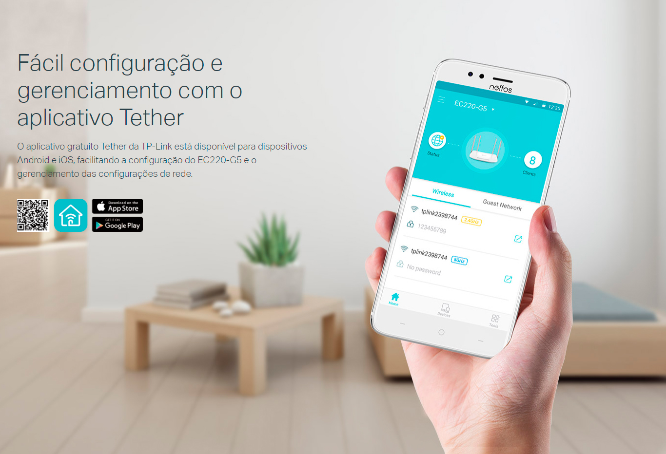 Roteador Wi-Fi TP-Link  EC220-G5  Gigabit Dual BandAC1200 1167mbps