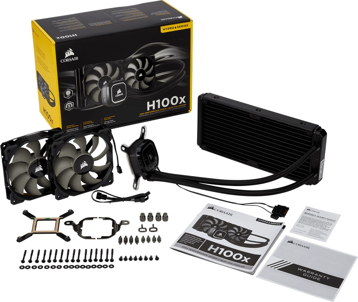 Cooler líquido Corsair Hydro Series H100x de alto desempenho