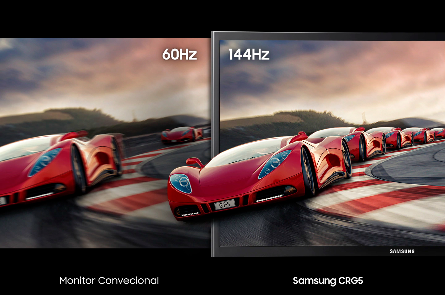 Monitor Gamer Samsung 24 Curvo Full HD HDMI/DisplayPort FreeSync 144Hz Inclinação Ajustável - LC24RG50FQLMZD