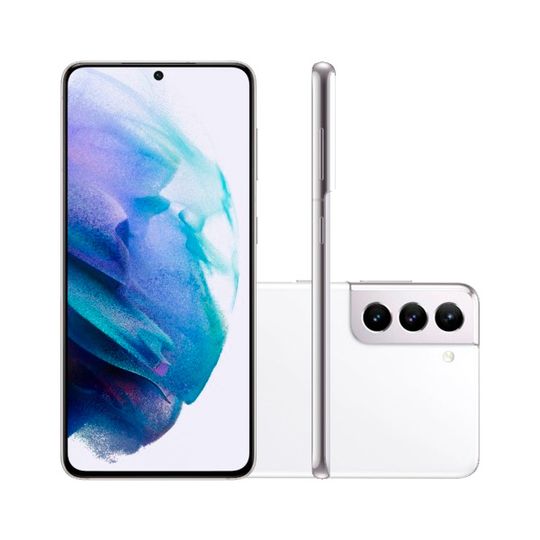 Smartphone-Samsung-Galaxy-S21-5G-128GB-8GB-RAM-Tela-de-62--Camera-Tripla-Traseira-12MP---64MP---12MP-Frontal-de-10MP-Bateria-de-4000mAh-Branco