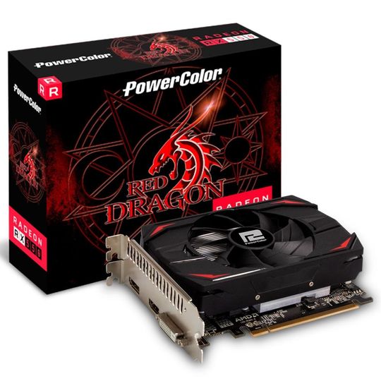 Видеокарта powercolor amd radeon rx 550 red dragon 4 gb как подключить