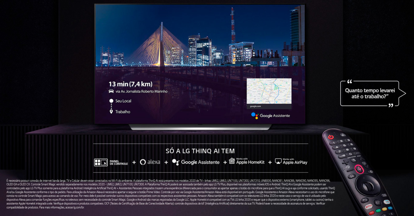 Smart TV 50 UHD 4K LG NanoCell ThinQ AI, 3 HDMI, 2 USB - 50NANO79