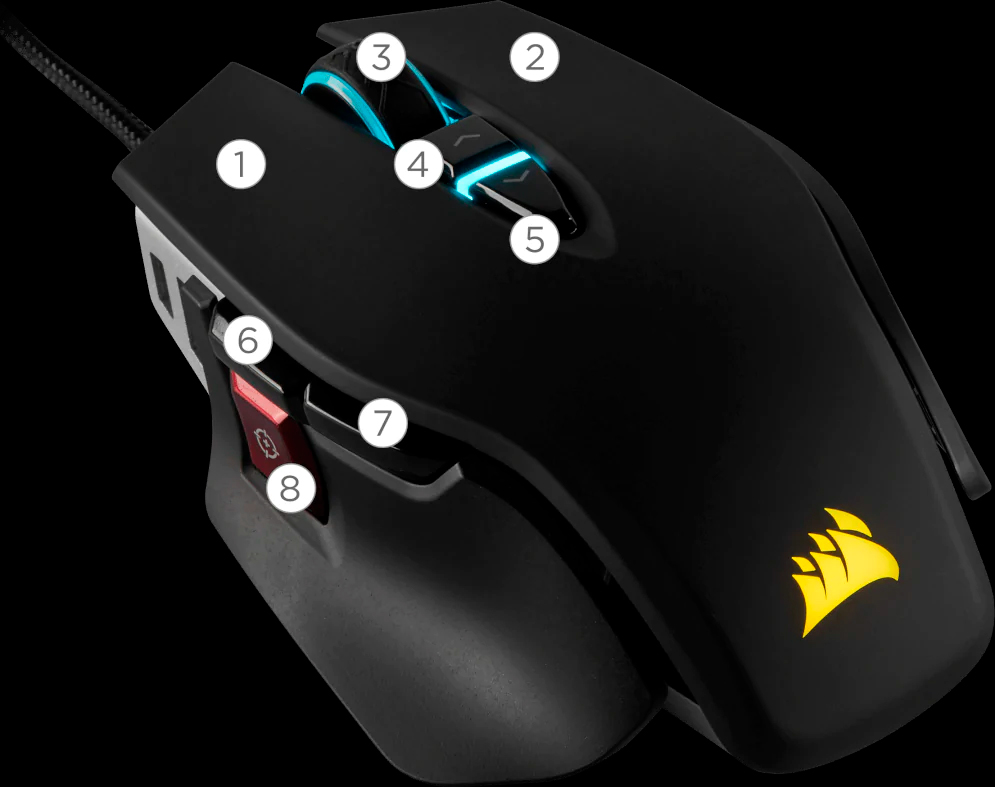 Mouse Gamer Corsair M65 Elite RGB 8 Botões 18000DPI, Preto - CH-9309011-NA