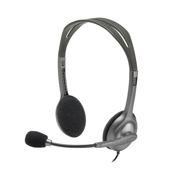 Headset Logitech H111 Estéreo Analógico P3 Cinza - 981-000612