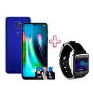 Smartphone-Motorola-G9-Play-64GB-4GB-RAM-Tela-65--Camera-Tripla-Azul-Safira---Smartwatch-Goldentec-Preto---TIM-Chip-Infinity