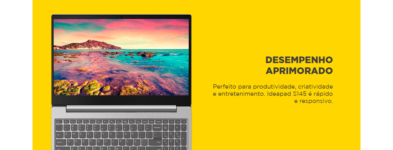 Notebook Lenovo S145 Ryzen 7-3700U 8GB 512GB SSD RX Vega 10 15,6 Full HD Windows 10 Home, Prata -81V70009BR