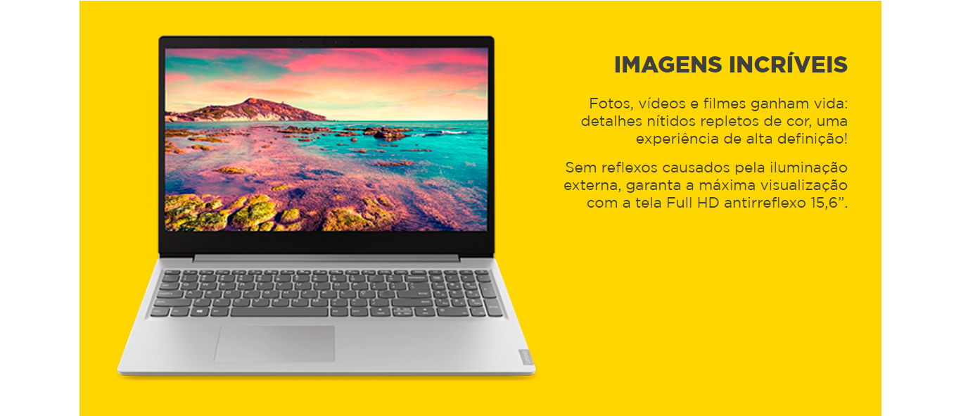 Notebook Lenovo S145 Ryzen 7-3700U 8GB 512GB SSD RX Vega 10 15,6 Full HD Windows 10 Home, Prata -81V70009BR