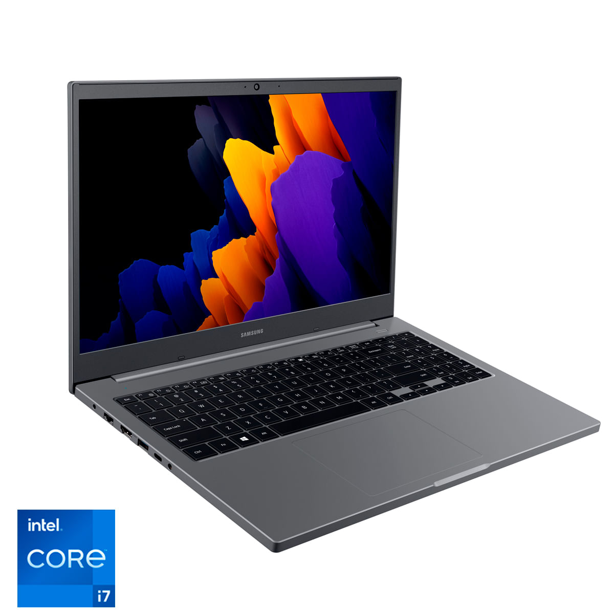 Notebook Samsung Book 11ª Intel Core i7-1165G7 8GB 256GB SSD 15,6 Full HD MX450 2GB Windows 10 Home, Cinza Chumbo
