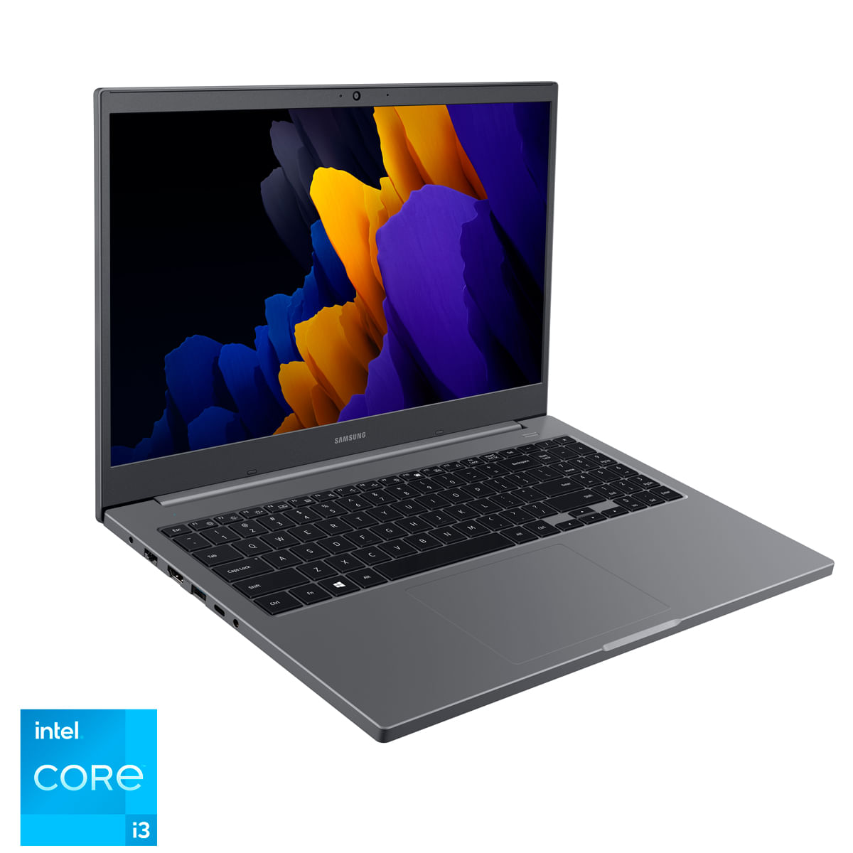 Notebook Samsung Book 11ª Intel Core i3-1115G4 4GB 256GB SSD 15,6 Full HD Linux, Cinza Chumbo