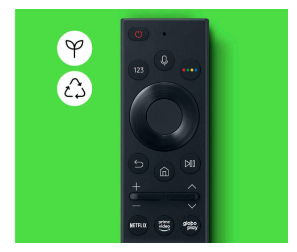 Smart TV Samsung 55 UHD 4K 55AU7700, Processador Crystal 4K, Tela sem limites, Visual Livre de Cabos, Alexa built in, Controle Único