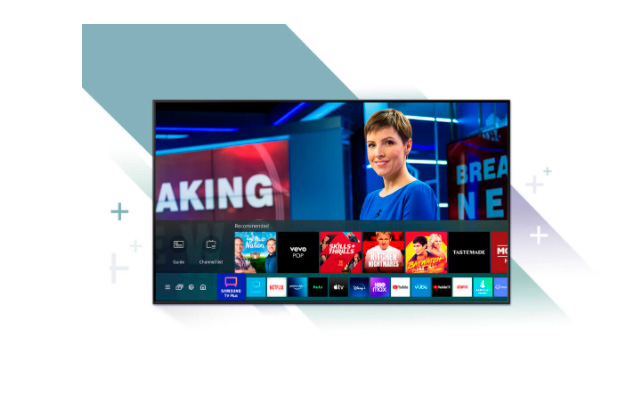 Smart TV Samsung 55 UHD 4K 55AU7700, Processador Crystal 4K, Tela sem limites, Visual Livre de Cabos, Alexa built in, Controle Único