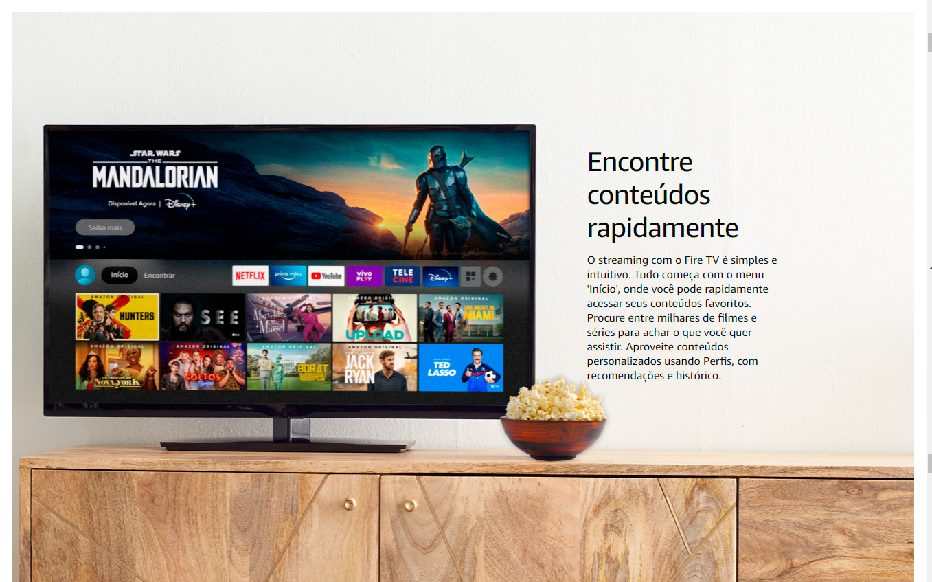 Fire TV Stick com Controle Remoto por Voz com Alexa (inclui