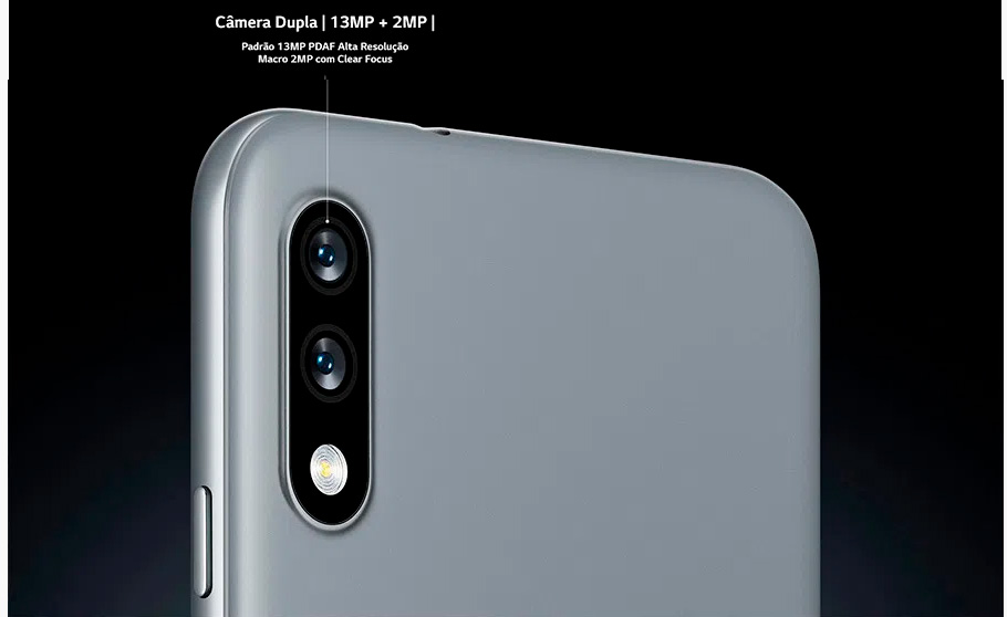 Smartphone LG K22 32GB 2GB RAM Tela 6.2 Câmera Dupla Traseira 13MP + 2MP Frontal 5MP Bateria de 3000mAh Azul