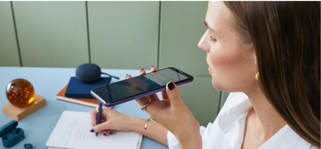 Smartphone Nokia 5.4 128GB 4GB RAM Tela 6,39 Câmera Traseira Quádrupla 48MP + 5MP + 2MP + 2MP Frontal de 16MP Bateria de 4000mAh Azul