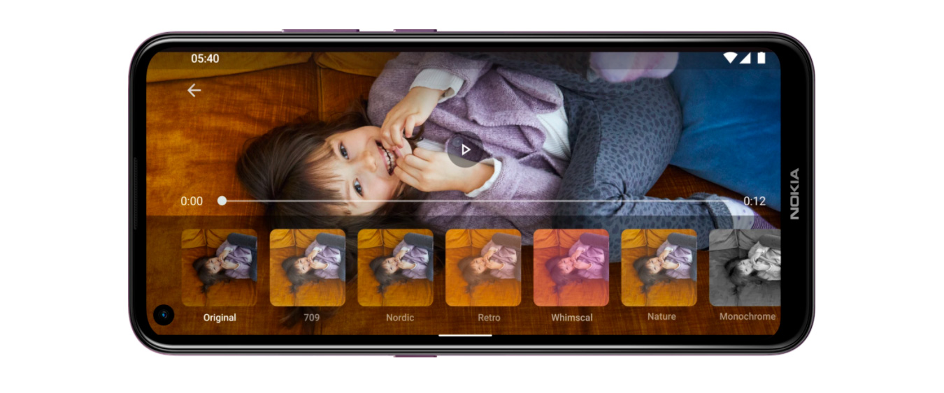 Smartphone Nokia 5.4 128GB 4GB RAM Tela 6,39 Câmera Traseira Quádrupla 48MP + 5MP + 2MP + 2MP Frontal de 16MP Bateria de 4000mAh Azul