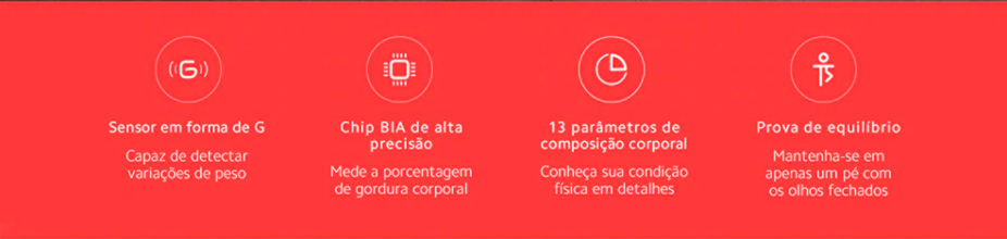 Balança Corporal Xiaomi Inteligente Mi Body XM379BRA Composition Scale 2, Bioimpedância, Bluetooth - Branco