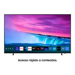 Smart-TV-65--QLED-4K-Samsung--The-Frame-2021-65LS03A-Design-slim-Suporte-de-parede-Slim-incluso-Unica-Conexao-Molduras-customizaveis-Modo-Arte