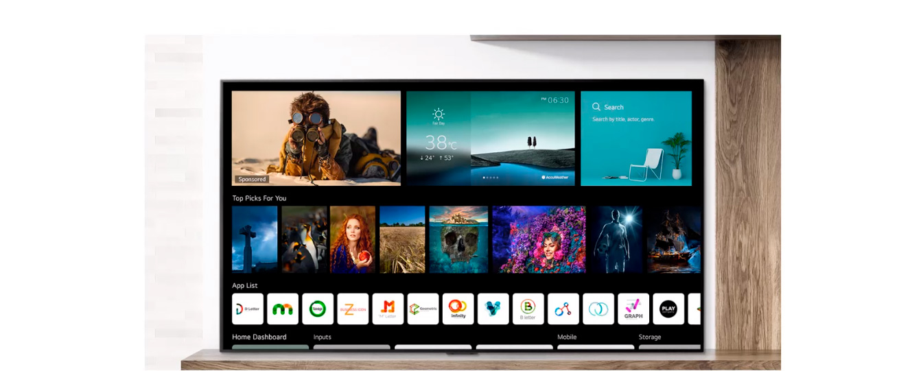 Smart TV LED 55 4K UHD LG 55UP7550 2021 WiFi Bluetooth HDR Inteligência Artificial ThinQ Smart Magic Google Alexa