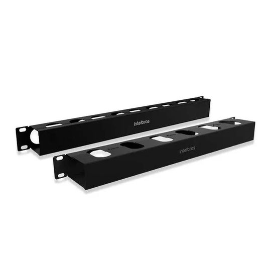 Organizador de cabos Intelbras para Rack 1U 80 mm - OCH1U 80