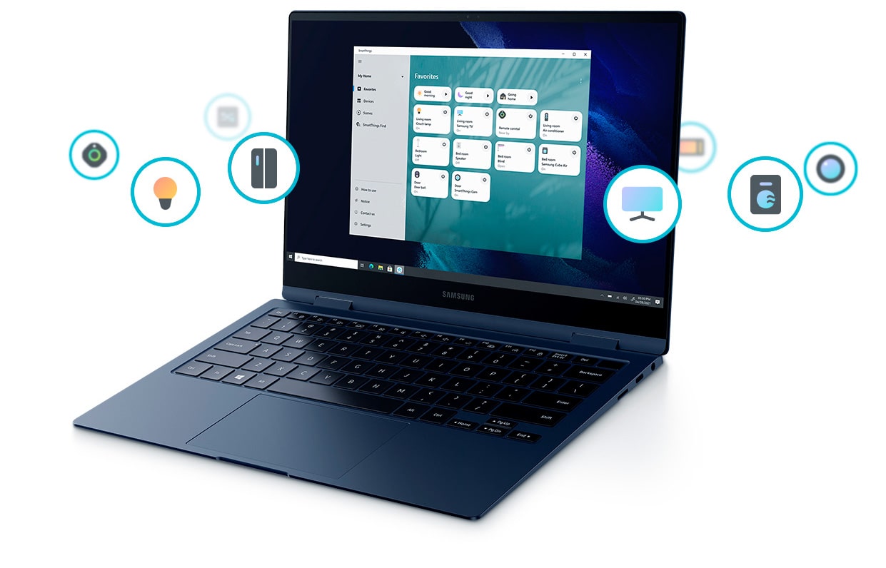 Notebook Samsung Galaxy Book Pro 360 Intel Core i7 16GB 512GB SSD 13 Full HD Windows 10, Mystic Navy - NP930QDB-KS1BR