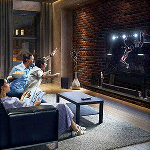 Soundbar 5.1 Canais 280W RMS com Subwoofer sem fio, Bluetooth, Entrada HDMI e Óptica Goldentec