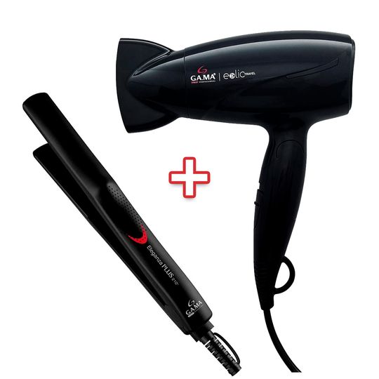 Secador-Gama-1600W-Italy-Eolic-Travel-Bivolt--Preto-Prancha-Eleganza-Plus-Bivolt-APP2205-Gama Secador-Gama-1600W-Italy-Eolic-Travel-Bivolt--Preto-Prancha-Eleganza-Plus-Bivolt-APP2205-Gama