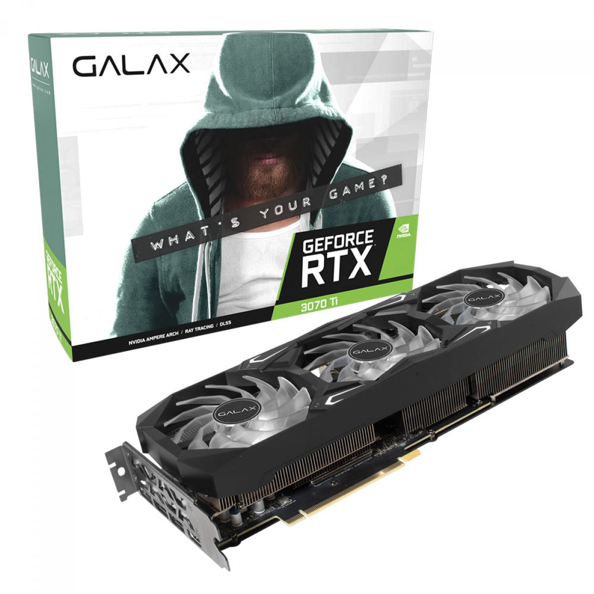 Placa de Video GALAX GeForce RTX™ 3070 Ti SG (1-Click OC) 8GB GDDR6X 256-bit-37ISM6MD4BSG