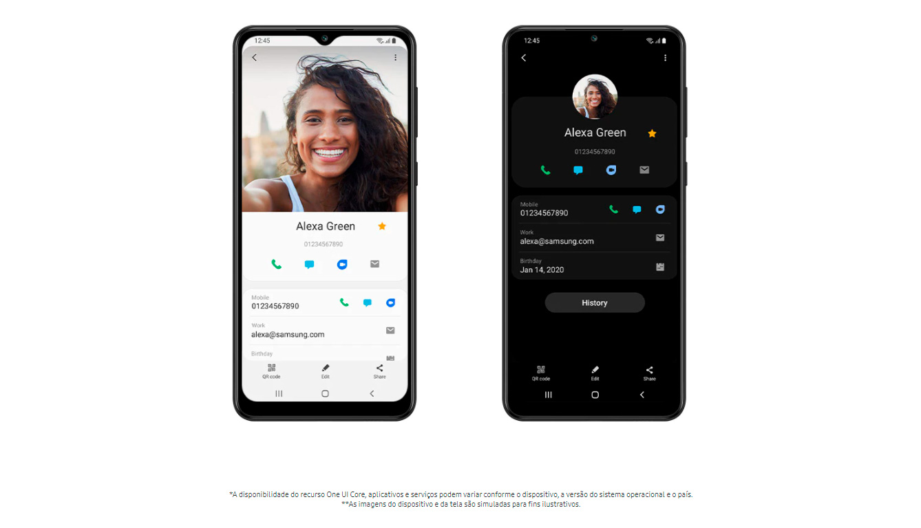 Smartphone Samsung Galaxy A02 32GB 2GB RAM Tela Infinita de 6.5 Câmera Dupla Traseira 13MP + 2MP Frontal de 5MP Bateria de 5000mAh Azul