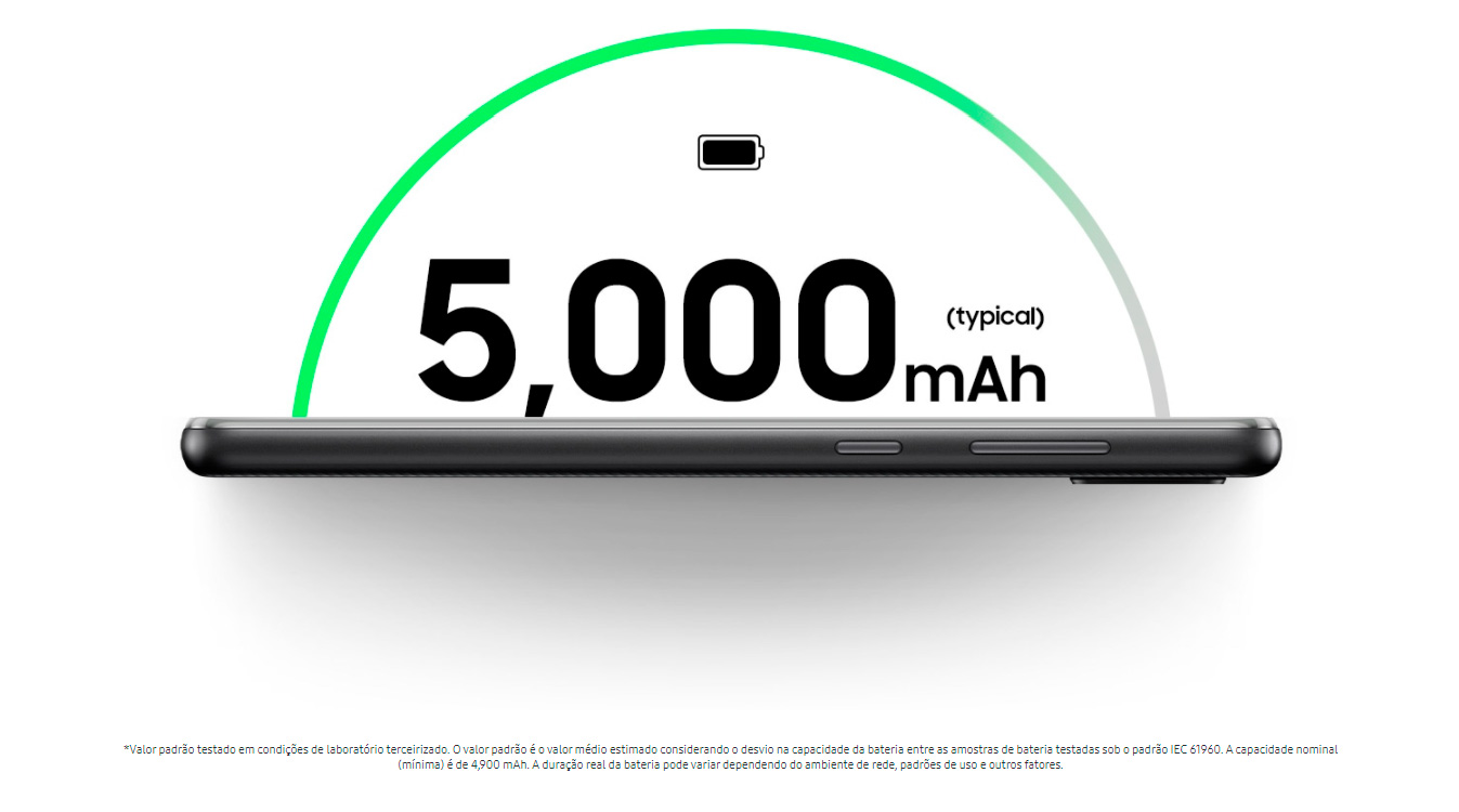 Smartphone Samsung Galaxy A02 32GB 2GB RAM Tela Infinita de 6.5 Câmera Dupla Traseira 13MP + 2MP Frontal de 5MP Bateria de 5000mAh Azul