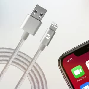 Cabo Lightning MFi para USB Nylon 1.2m - Space Gray | GT