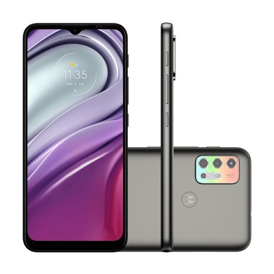 Smartphone-Motorola-G20-64GB-4GB-RAM-Tela-65--Camera-Quadrupla-Traseira-48MP---8MP---2MP---2MP-Frontal-de-13MP-Bateria-de-5000mAh-Grafite