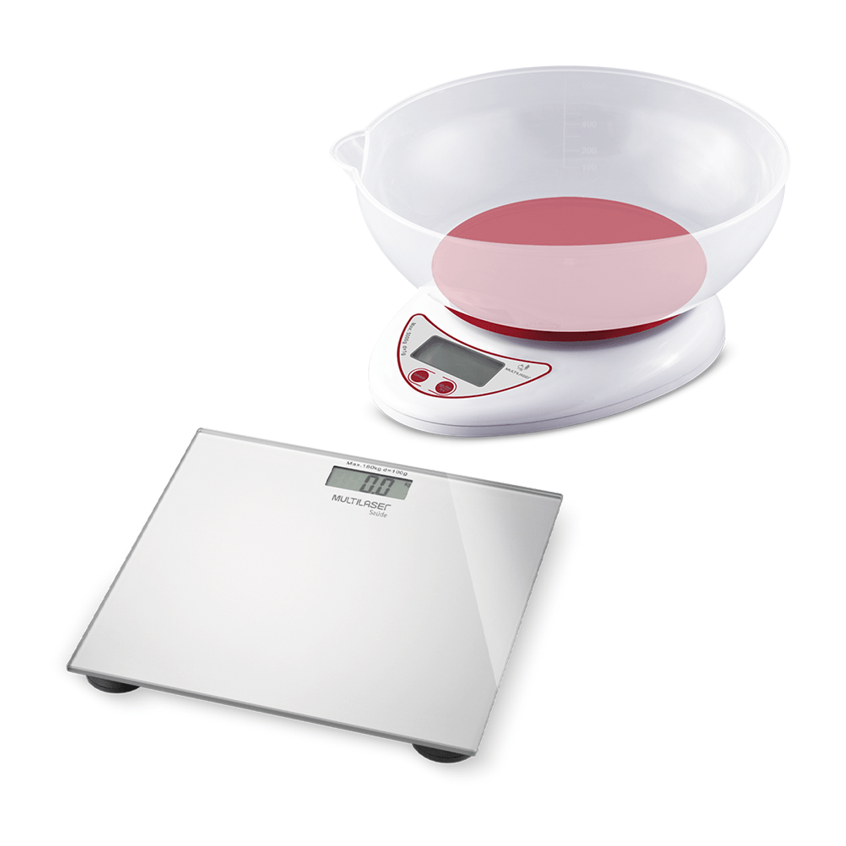 Combo Peso - Balança Digital Digi Health Balança Cozinha 5kg - Ibyte