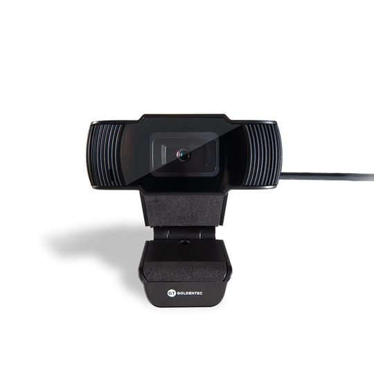 Webcam HD 720p 30fps com Microfone Integrado Preto | Goldentec