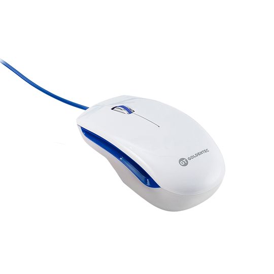 Mouse com Fio USB Goldentec Colors Azul