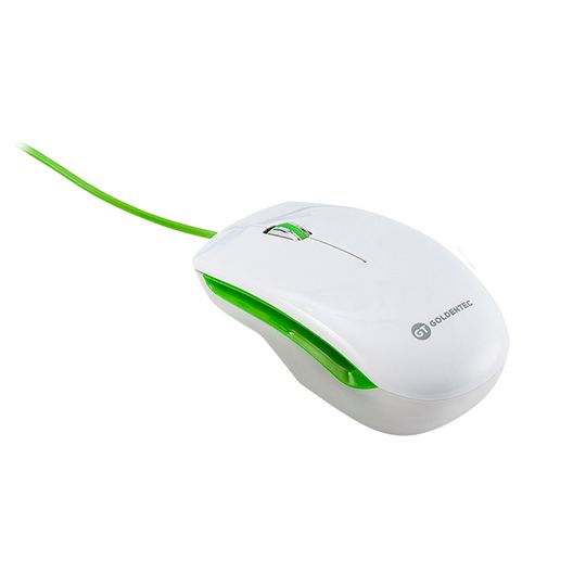 Mouse com Fio USB Colors - Verde | Goldentec
