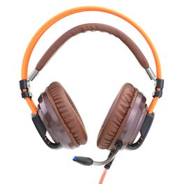 Kit-com-Headphone-Atck-7.1-Canais-Laranja-GT-Gamer---Suporte-para-Headset-Gamer-Space-Goldentec