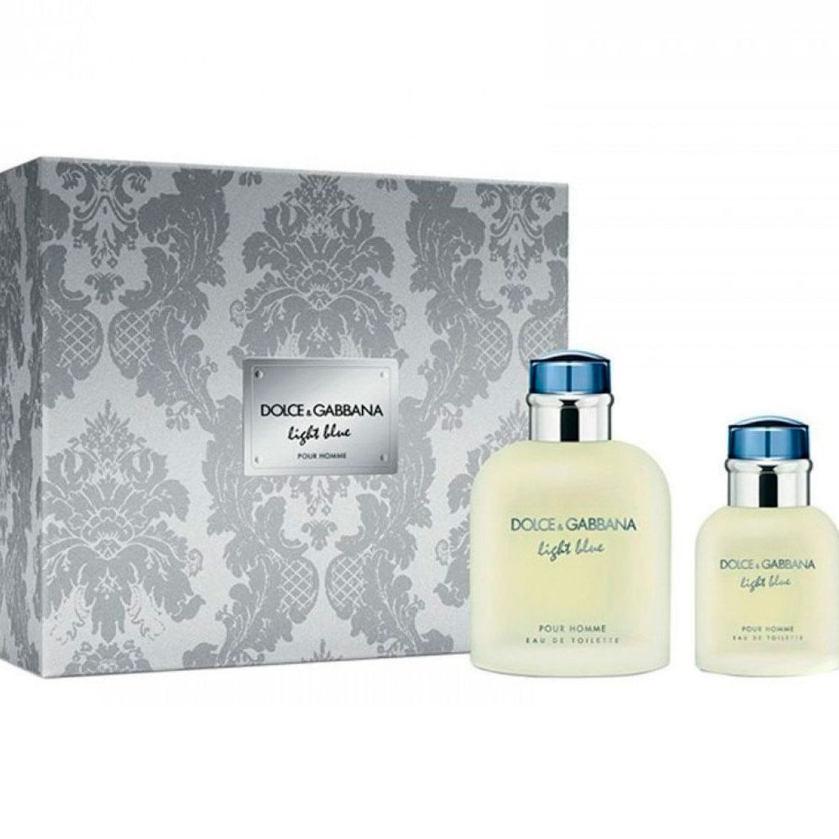 Dolce & Gabbana Kit Light Blue Pour Homme Eau de Toilette Perfume Masculino 125ml + Eau de
