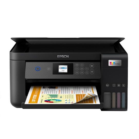 Impressora Multifuncional Epson EcoTank L4260, Jato de Tinta, Colorida, Wifi, Wireless, Visor LCD, USB, Bivolt, Preto - C11CJ63302